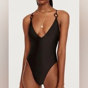 J crew black o-ring swimsuit - 4